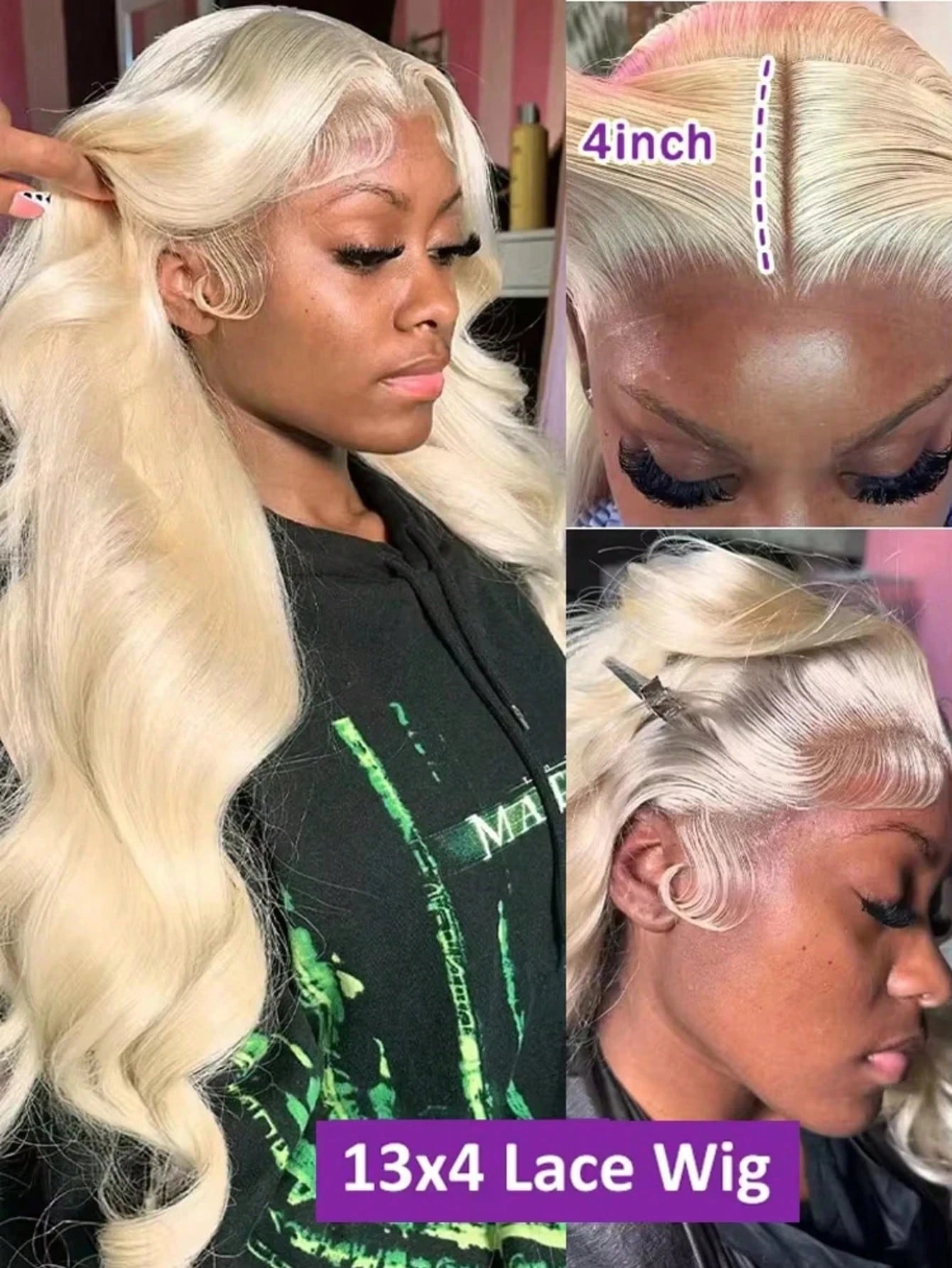 200 Density 613 Human Hair Wig 13x6 Hd Lace Frontal 40 Inch Blonde Human Hair Wig Pre Plucked BrazilianBody Wave Lace Front Wigs