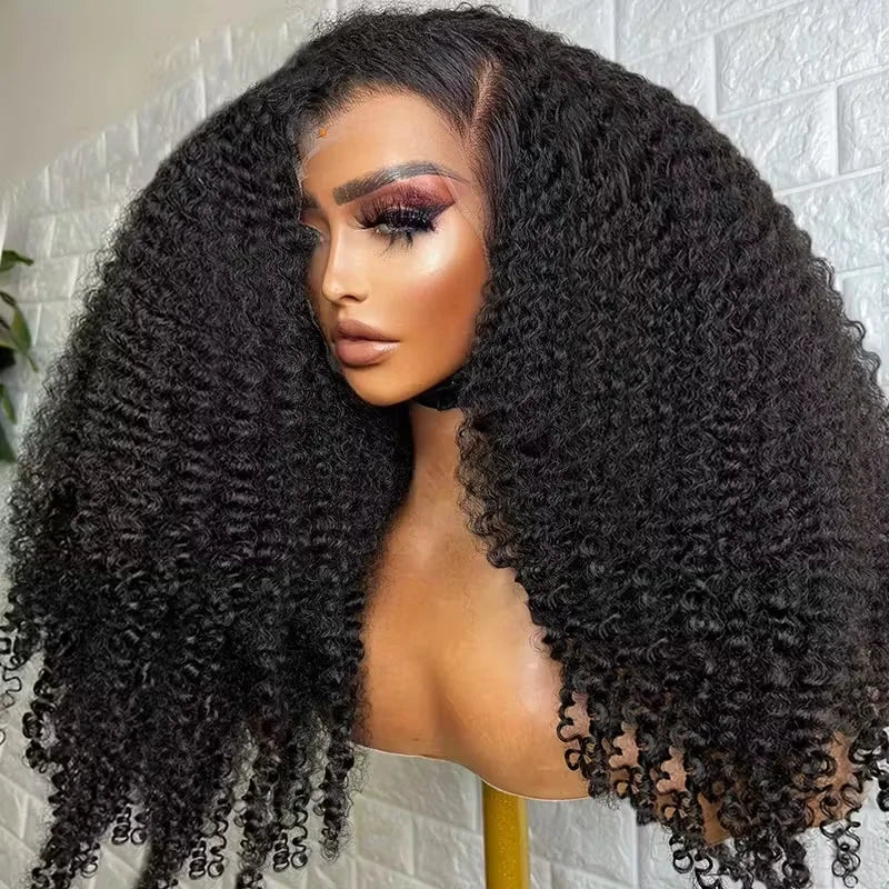 Glueless Wear And Go Kinky Curly Wig Human Hair Precut 7x5 13x6 HD Frontal Wigs Ready to Perplucked Curly Lace Front Wig On Sale