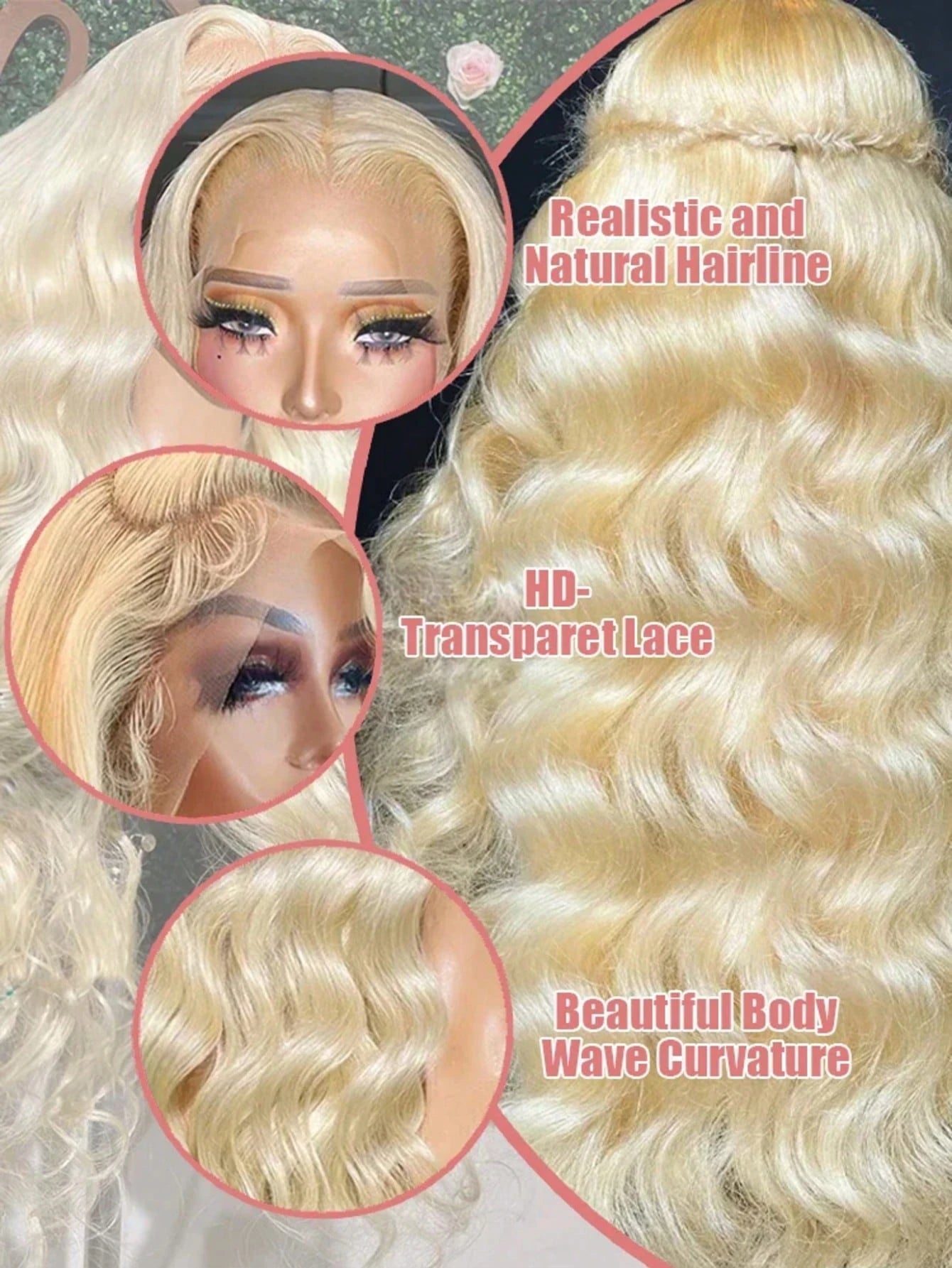 200 Density 613 Human Hair Wig 13x6 Hd Lace Frontal 40 Inch Blonde Human Hair Wig Pre Plucked BrazilianBody Wave Lace Front Wigs